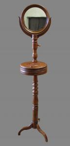 SPLENDID WALNUT BARBER'S TOILETTE, mid-19th century